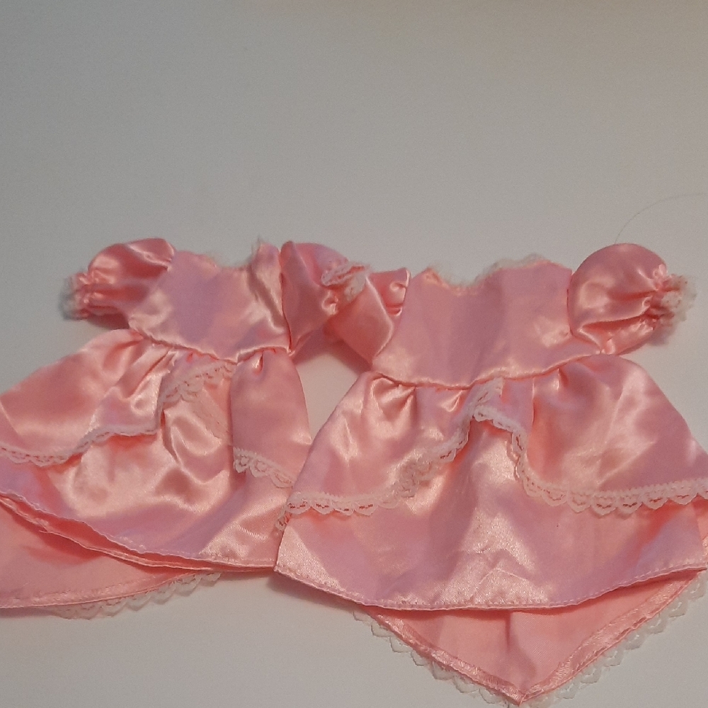 Pink Satin doll dresses